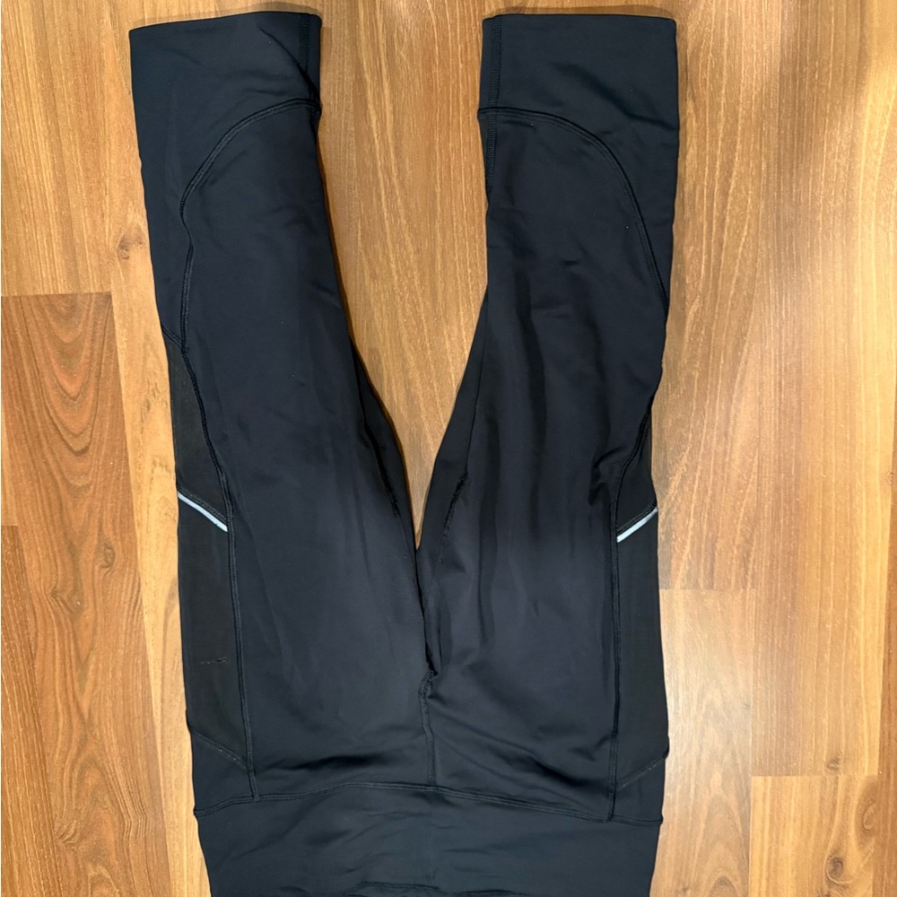 lululemon athletica Black Joggers with Reflective Detail